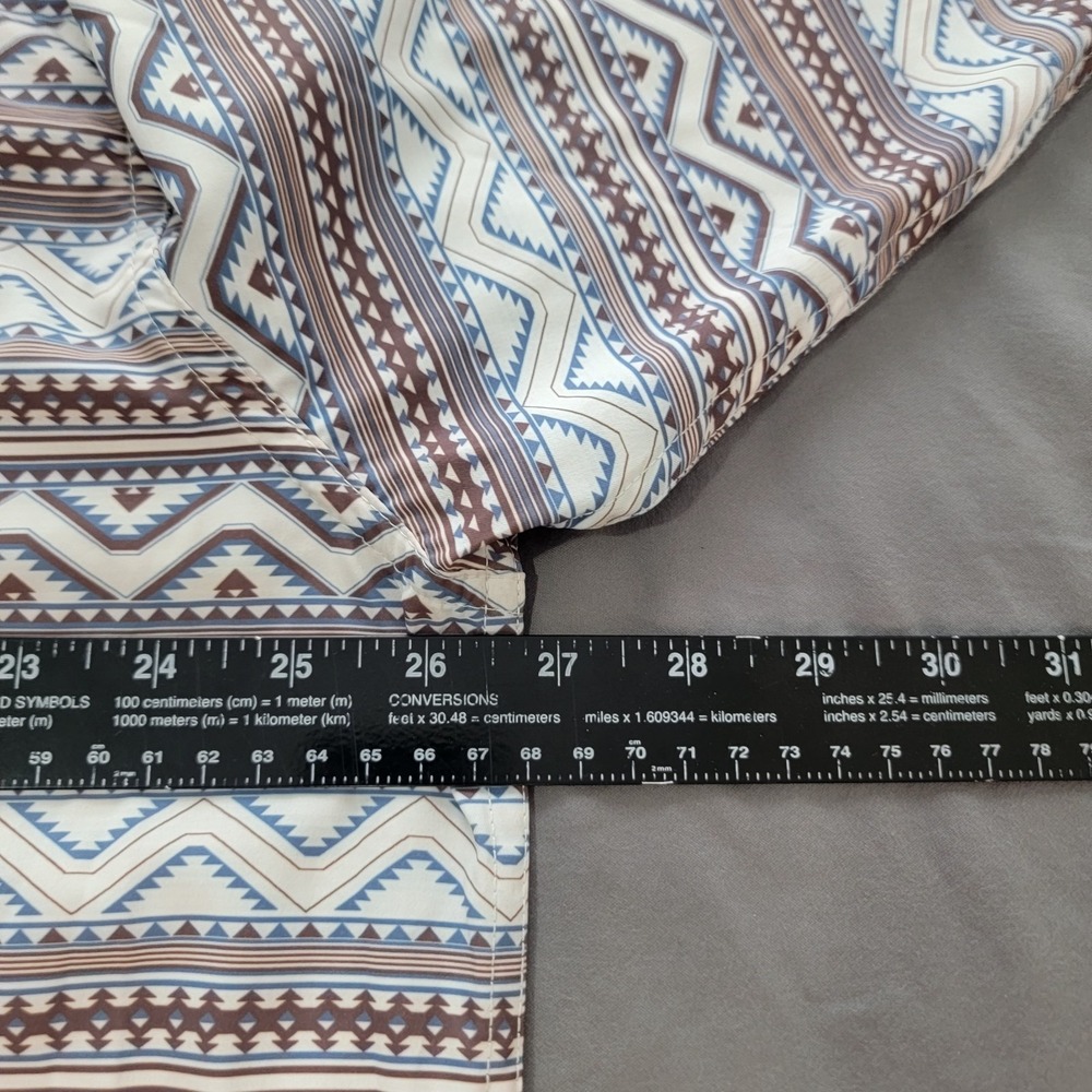 New Rafter C Pearl Snap Shirt Men's XL Multicolor Aztec Long Sleeve Outdoors NWT - Picture 4 of 6